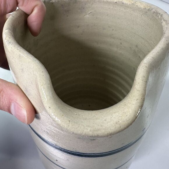 Paul Storie Pottery Co Pitcher Vase Utensil Holder 7.5" Farmhouse Cottagecore - Picture 9 of 14